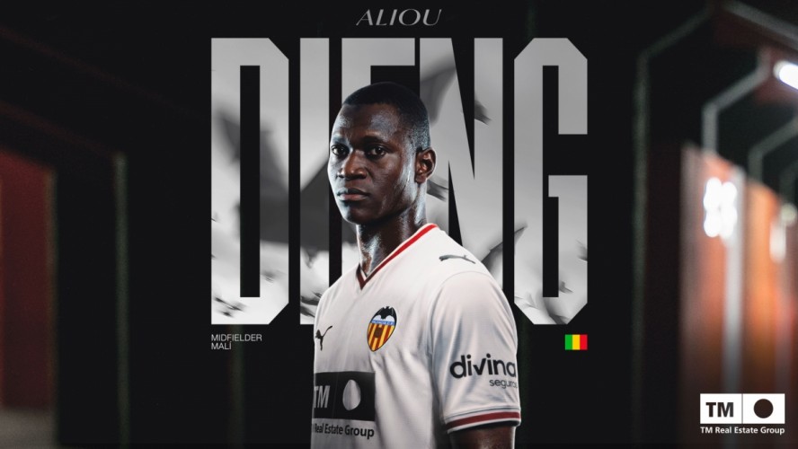 El Valencia CF anuncia la incorporación de Aliou Dieng 