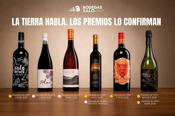 La calidad tiene premio: Bodegas Xaló firma un 2026 para la historia