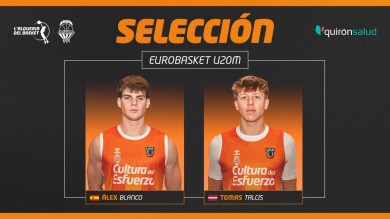 Blanco y Talcis estarán en el Eurobasket U20M