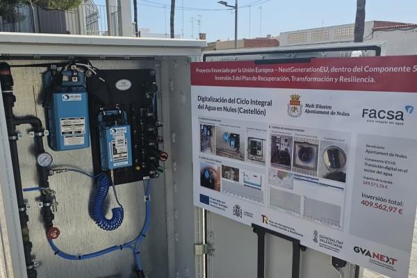 Nules y Facsa mejoran el ciclo del agua del municipio con la incorporación de nuevas herramientas digitales