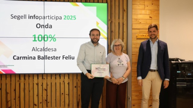 Onda repite el 100 % y revalida el sello como uno de los Ayuntamientos más transparentes de la Comunitat
