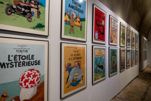 La exposición sobre el universo del personaje literario Tintín, en imágenes