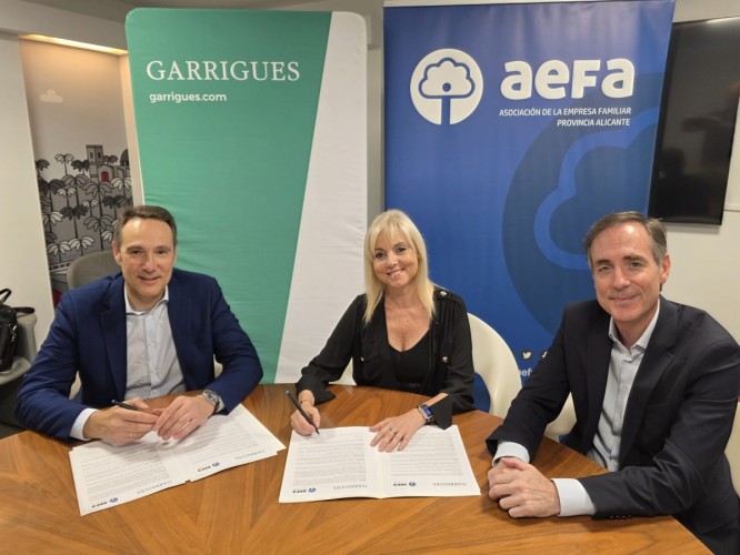 Aefa y Garrigues impulsarán nuevas iniciativas para el fortalecimiento de la empresa familiar