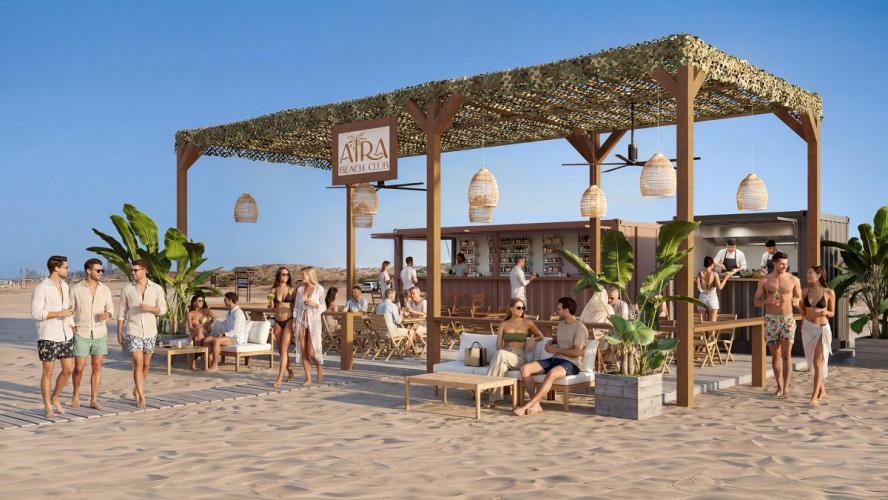 Esatur y Grupo Magma llevan el concepto slow beach a la playa de El Altet con el nuevo Aira Beach Club