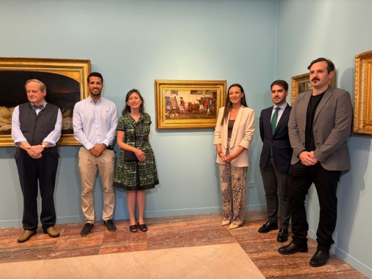La inmortal 'Venta de novillos', de Eduardo Rosales, llega al Museo de Bellas Artes y se muestra con su amigo Valdivieso