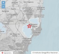 Tres terremotos leves se registran en la provincia de Alicante en menos de 24 horas