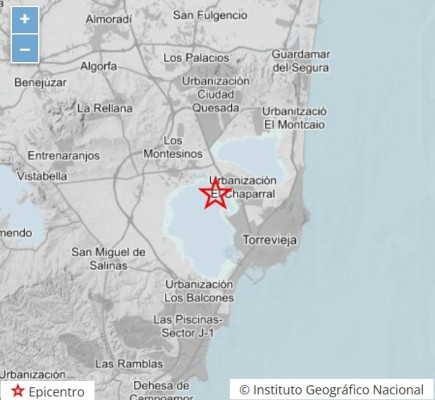 Tres terremotos leves se registran en la provincia de Alicante en menos de 24 horas