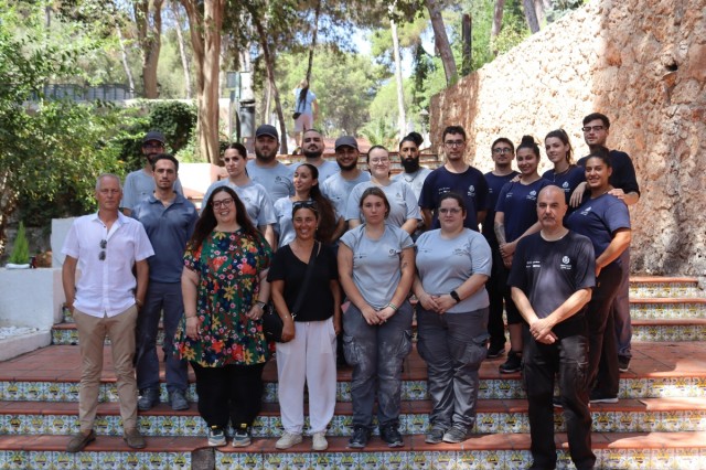 Vila-real avanza en la mejora de la ermita del Termet con los 20 alumnos del taller de empleo juvenil