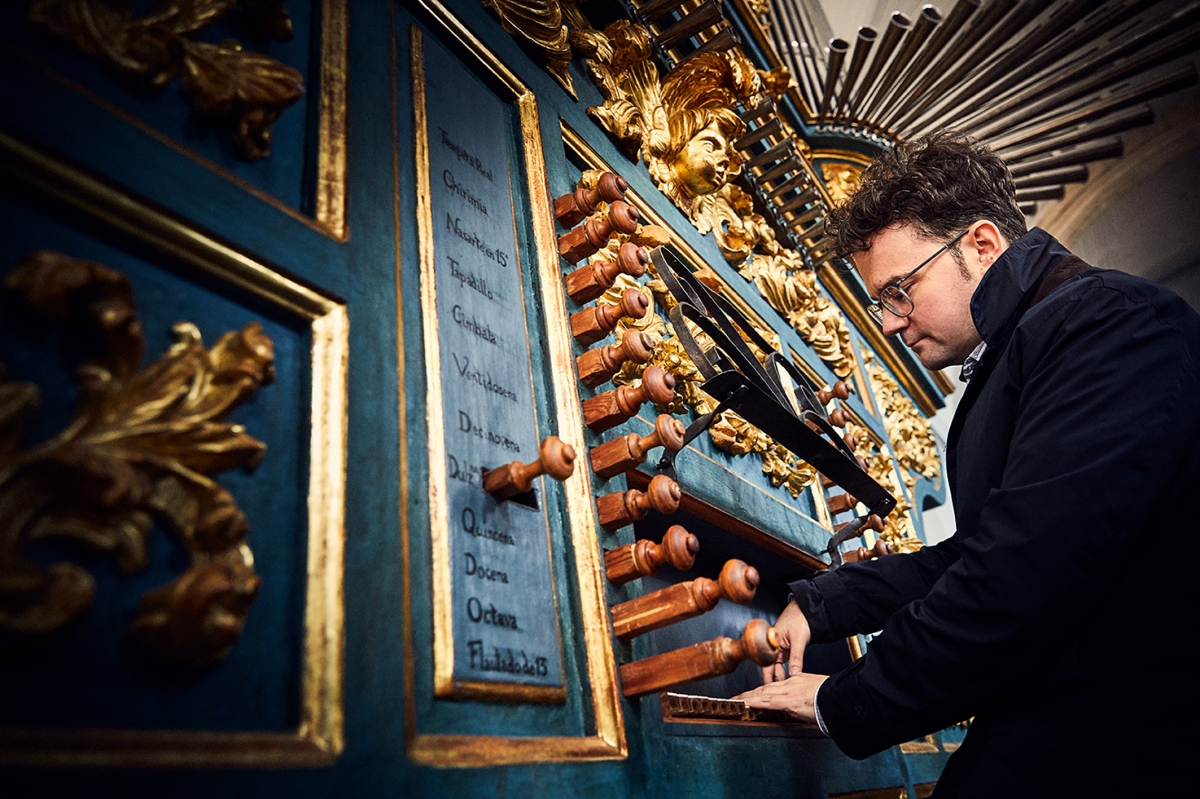 El organista Jorge García Martín.