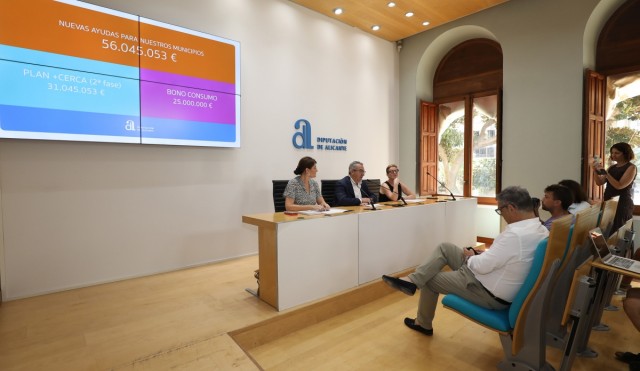 La Diputación amplía el Plan+Cerca en 31 millones y reactiva el bono consumo con otros 25