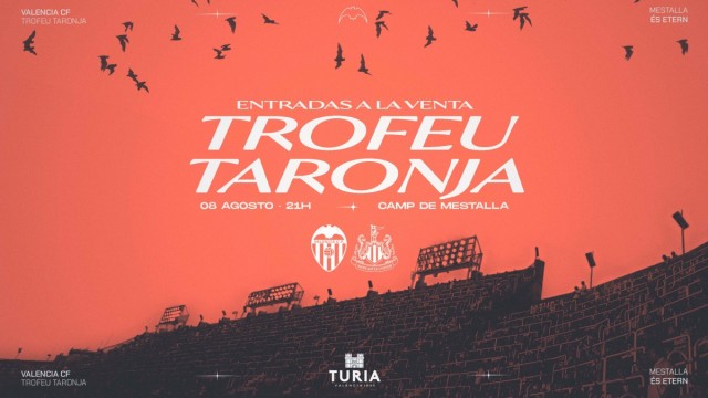 El Valencia CF pone a la venta las entradas para el Trofeo Taronja