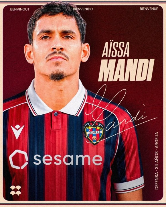 El Levante UD firma a Aïssa Mandi 