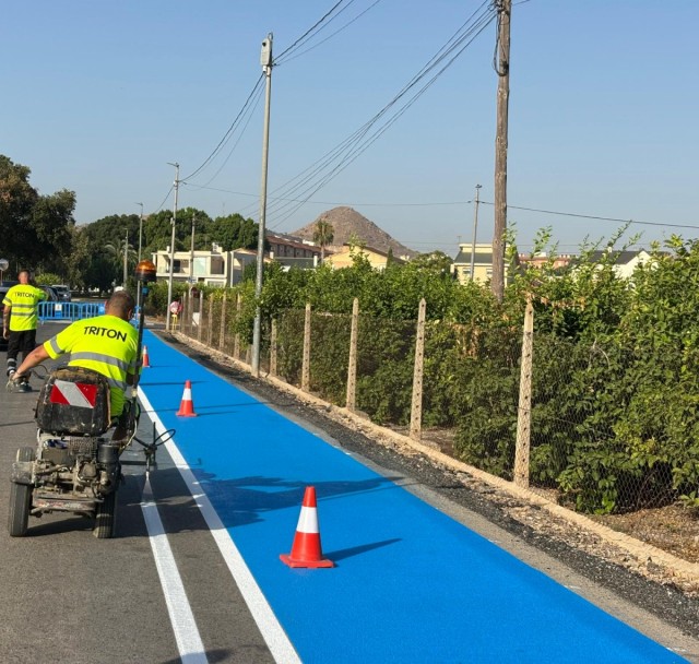 Santomera inicia las obras del nuevo carril bici para conectar con La Mota y el Camino Viejo de Orihuela
