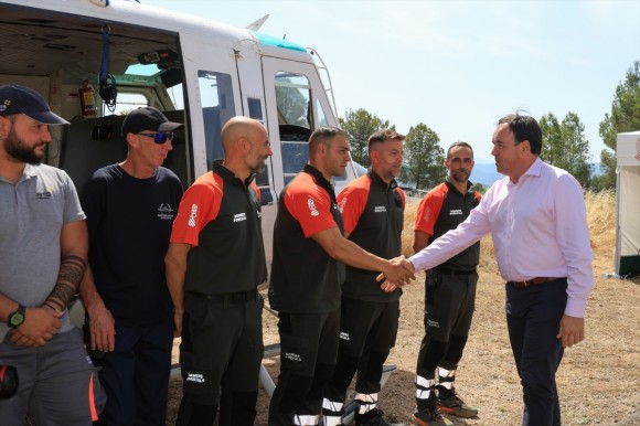 El dispositivo de prevención y extinción de incendios de la Generalitat cuenta este verano con 4.400 efectivos