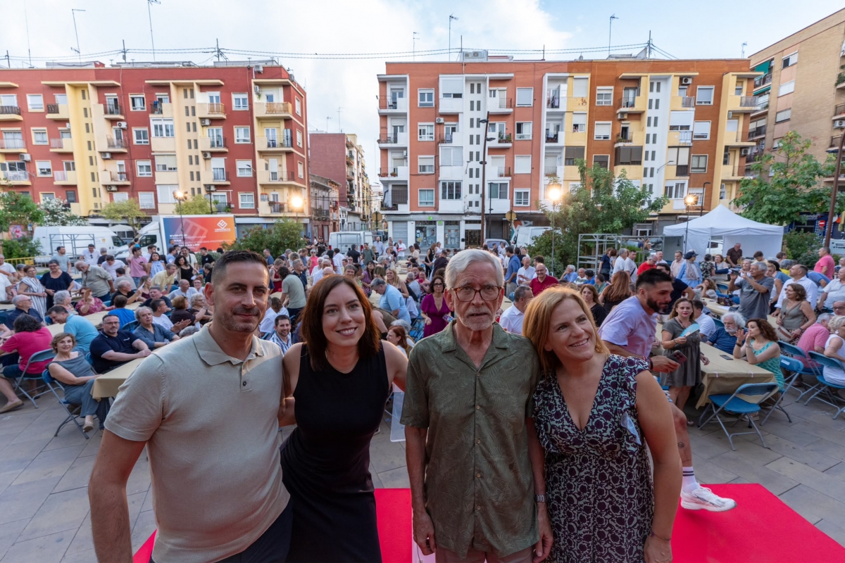 Bielsa, Morant, Lerma y Bernabé, este jueves.