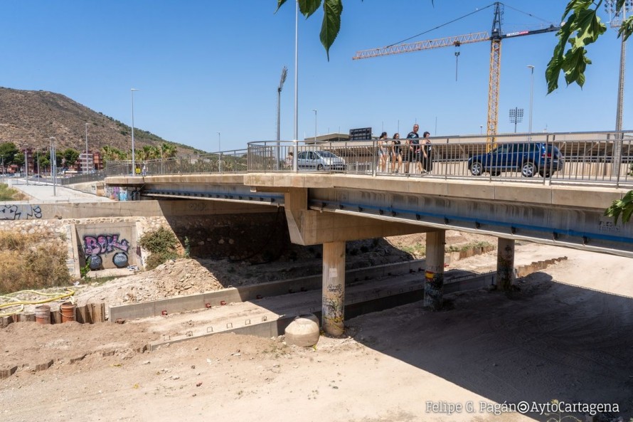 El corte total del puente del Cartagonova se alarga una semana más, hasta el 26 de julio