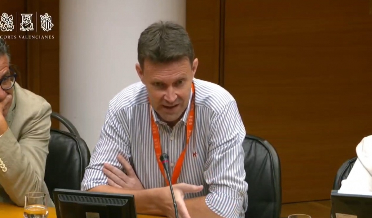 El exconcejal de Hacienda, Toni Gallego, en la comisión de investigación de Les Corts. - El exconcejal de Hacienda, Toni Gallego, en la comisión de investigación de Les Corts.