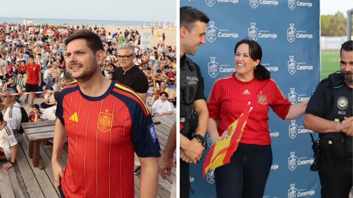 José Manuel Prieto y Lorena Silvent lucen la camiseta de la selección española. - Foto: VP José Manuel Prieto y Lorena Silvent lucen la camiseta de la selección española.
