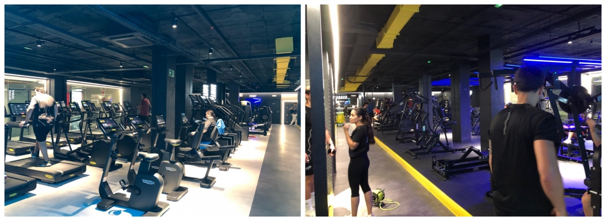 Las instalaciones del club de Fitness Park en Alicante.