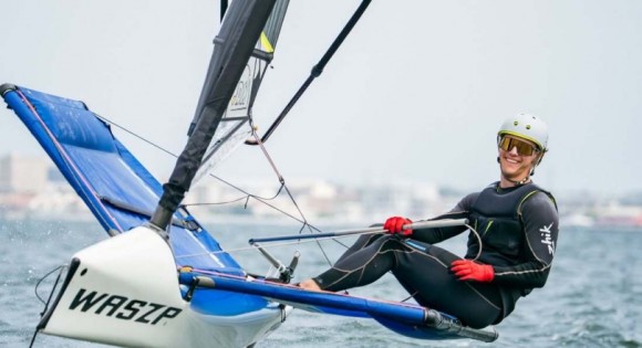 El valenciano Antonio Gasperini es campeón de Europa de la clase WASZP en el Mar Menor