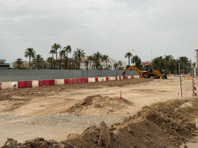 Ahora sí, empiezan en Elche las obras de reurbanización del los accesos al Martínez Valero