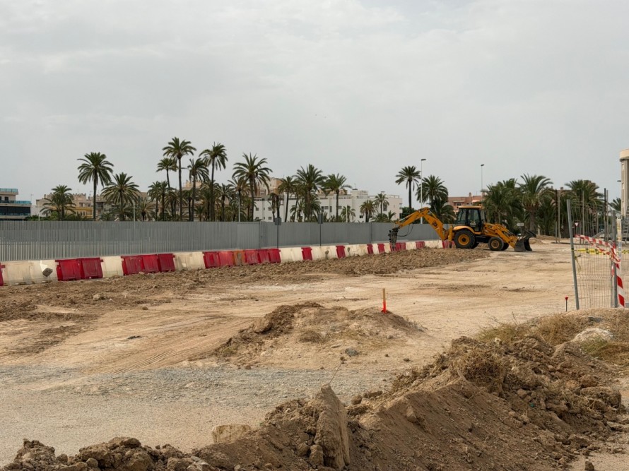 Ahora sí, empiezan en Elche las obras de reurbanización de los accesos al Martínez Valero