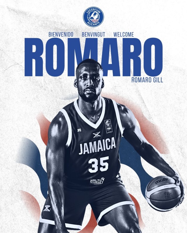 El HLA Alicante incorpora al pívot jamaicano de 2,18 metros Romaro Gill