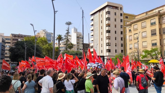 CCOO Hàbitat moviliza al personal del sector de la limpieza en Alicante para exigir un convenio digno