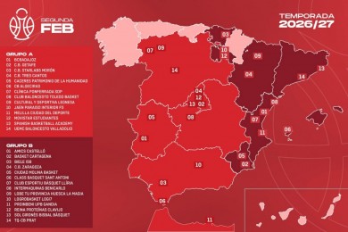 Caesa Cartagena y Molina Basket, ante rivales de Valencia, Aragón, Cataluña, Baleares, La Rioja y País Vasco