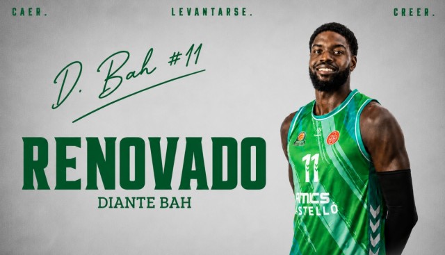 Diante Bah, pívot del Amics Castelló, renueva por una temporada