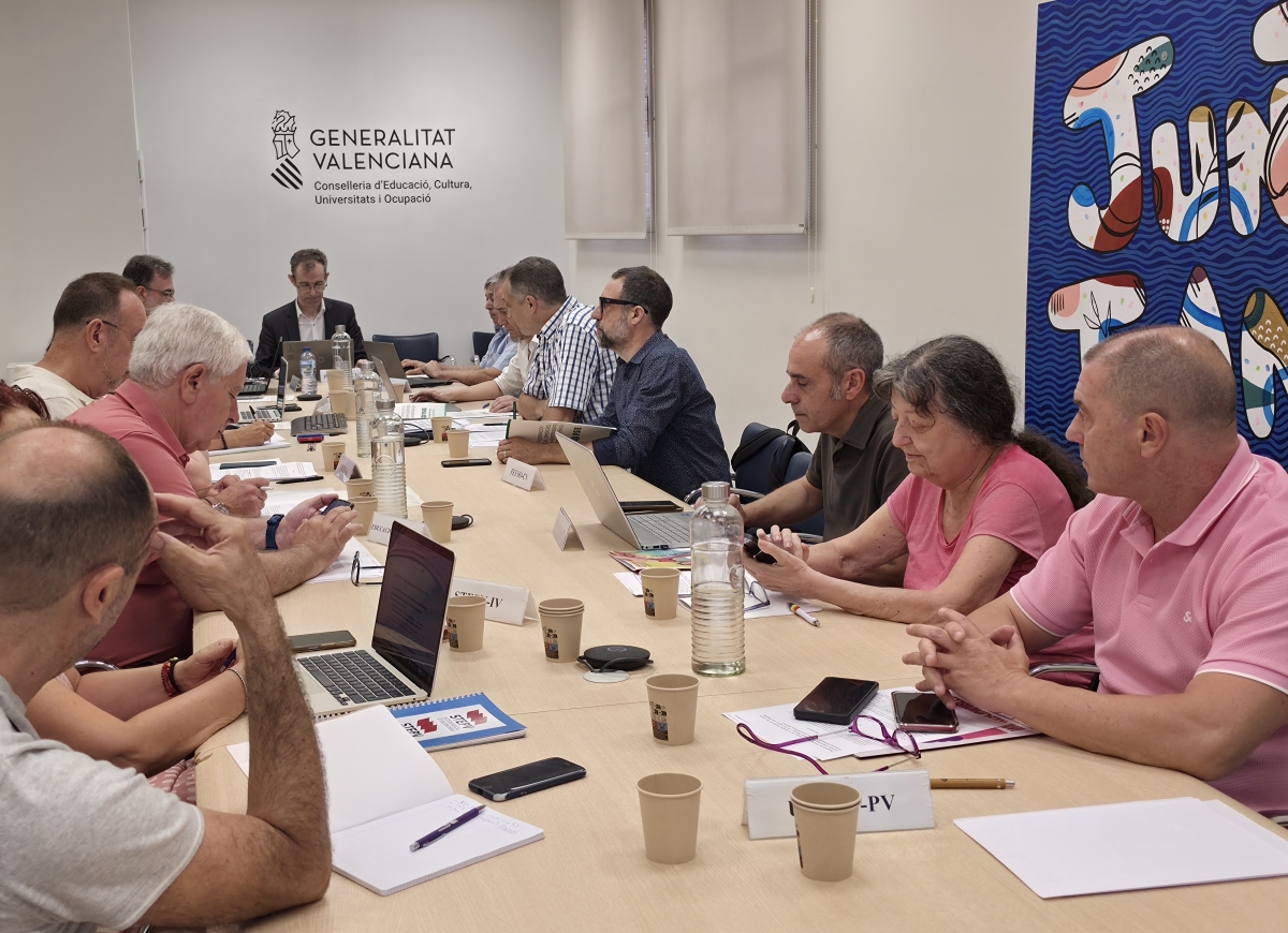 Reunión entre la Conselleria de Educación y los sindicatos y la patronal de la concertada. - Foto: GVA Reunión entre la Conselleria de Educación y los sindicatos y la patronal de la concertada.