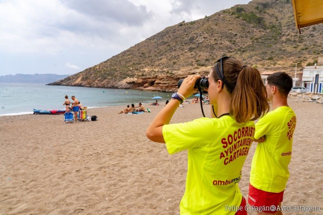 Cartagena destina 1,16 millones al operativo de vigilancia y socorrismo en playas del Plan COPLA
