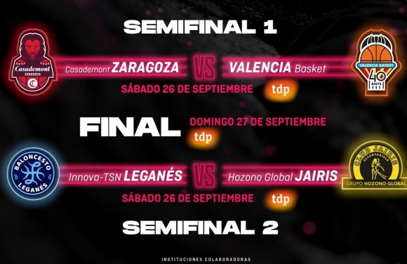 Valencia Basket se medirá al Zaragoza en las semifinales de la Supercopa