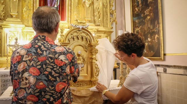 Onda culmina la recuperación del patrimonio del Ermitorio del Santísimo Salvador con la restauración de su sagrario