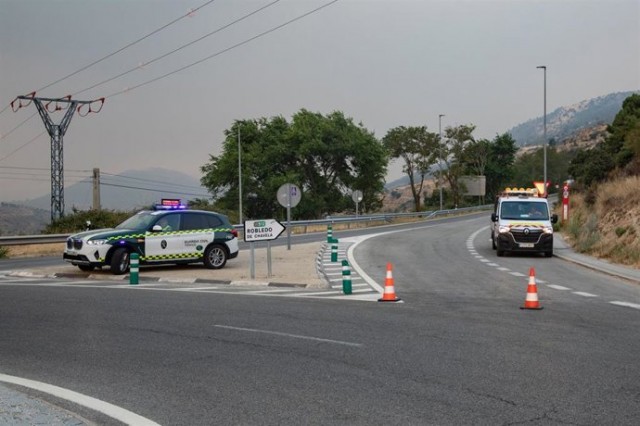 Los incendios mantienen cortadas 43 vías secundarias en Madrid, Ávila, Toledo y Castellón
