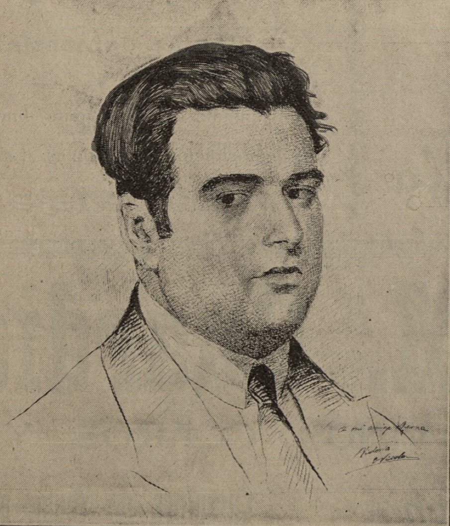 Ricardo Serna Alba, redactor jefe de El Liberal, retratado por Victorio Nicolás (1928).