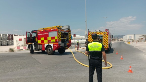 PortCastelló colabora en el abastecimiento del dispositivo de extinción del fuego de la Sierra de Espadán