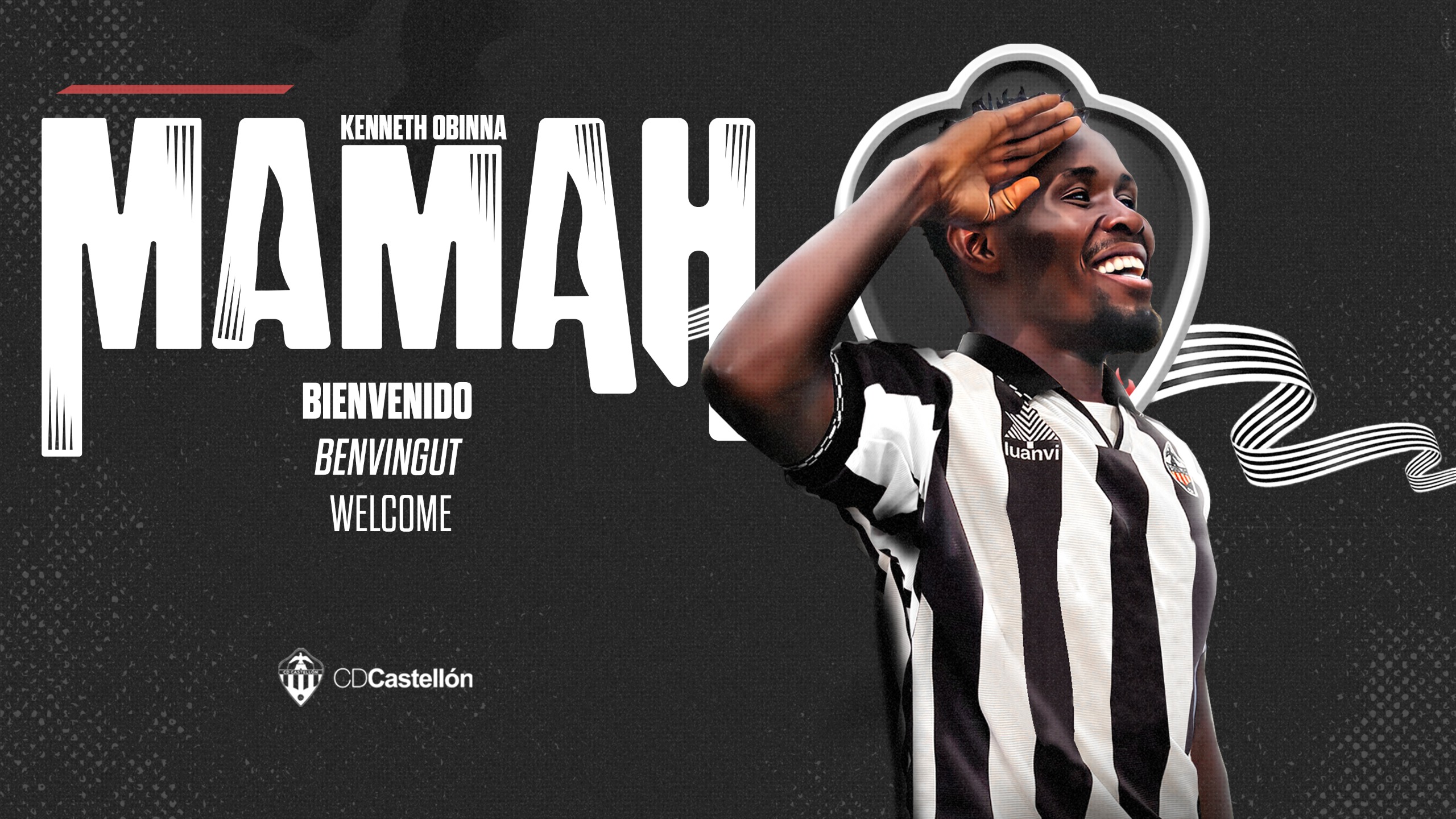 El extremo nigeriano Kenneth Mamah, segundo fichaje del Castellón