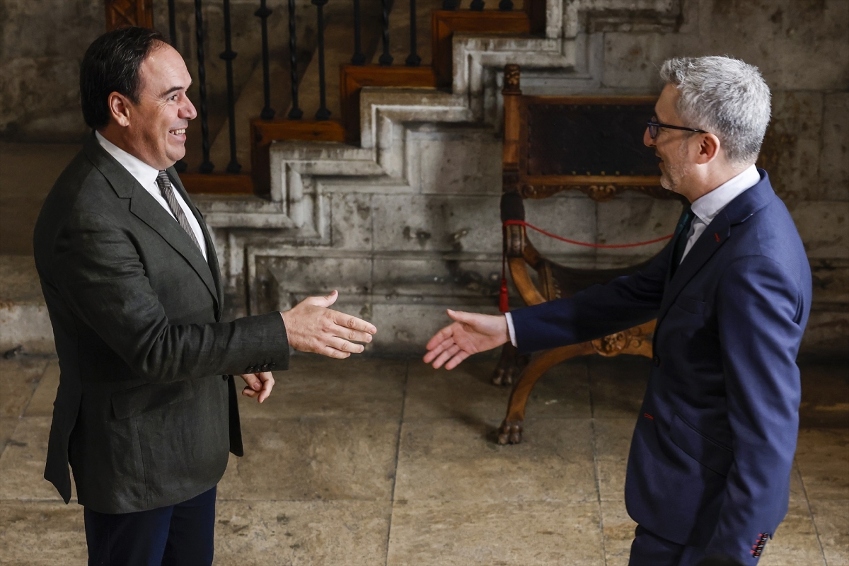Pérez Llorca y Arcadi España, en la reunión mantenida semanas atrás.