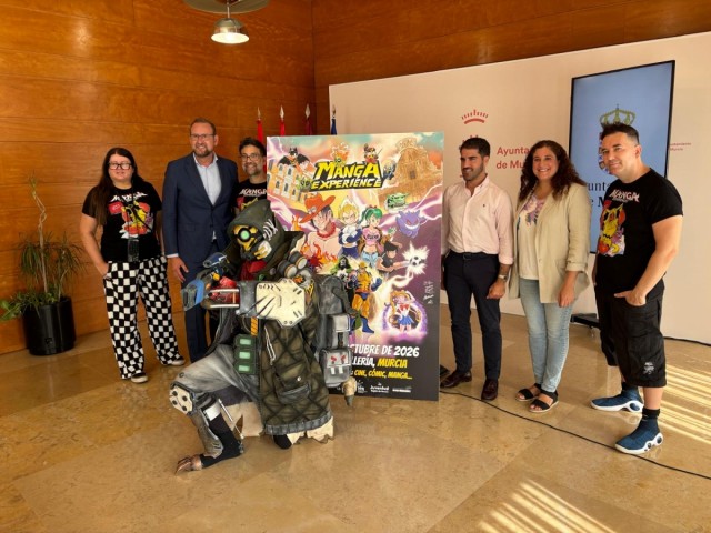 El cartel de Murcia Manga Experience rinde homenaje al alcalde Ballesta representándolo como un maestro Jedi