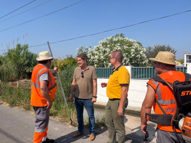 Castelló acomete trabajos de limpieza en un camino de la Marjalería ante las peticiones de los vecinos