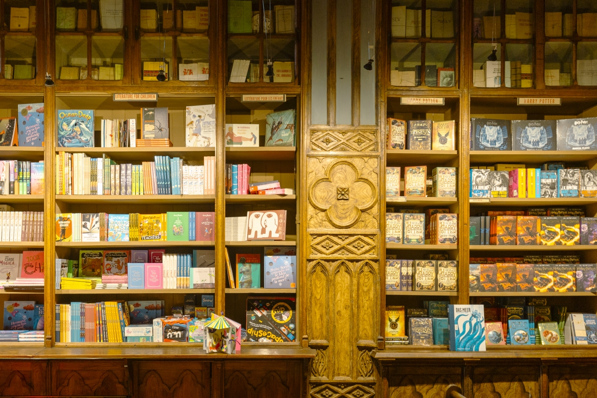 Livraria Lello (Oporto). - Foto: OLGA BRIASCO Livraria Lello (Oporto).