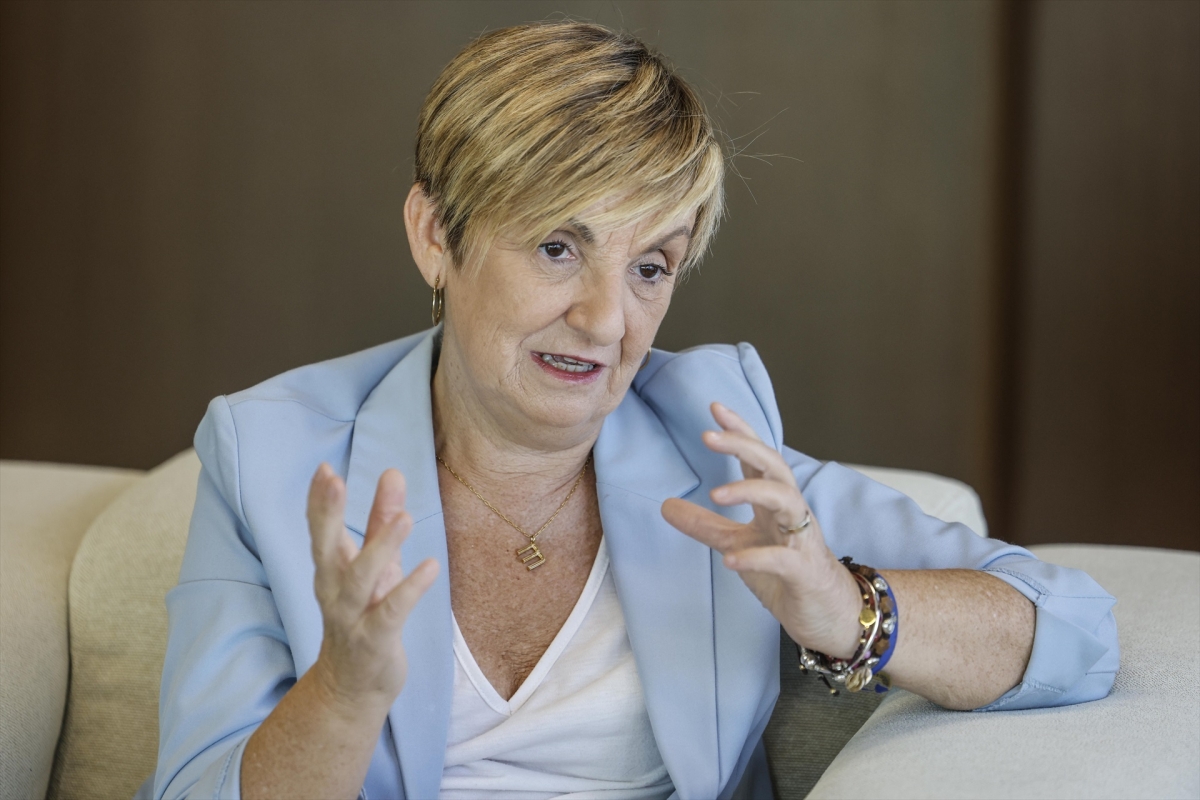 Marian Cano durante la entrevista.
