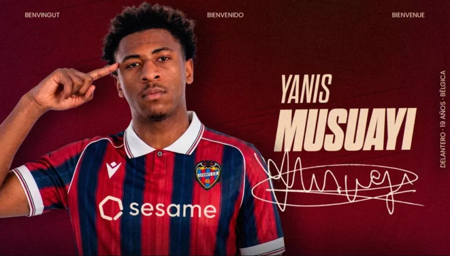 El Levante UD incorpora a Yanis Musuayi para su delantera