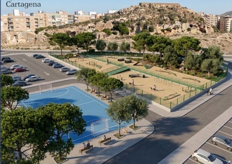 Así se transformará el Monte Sacro de Cartagena: recorridos peatonales, aparcamiento, instalación deportiva y parque canino