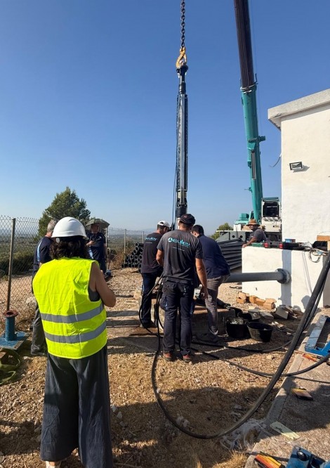 La Diputación actúa de emergencia en el pozo Barrisques para garantizar el abastecimiento de agua