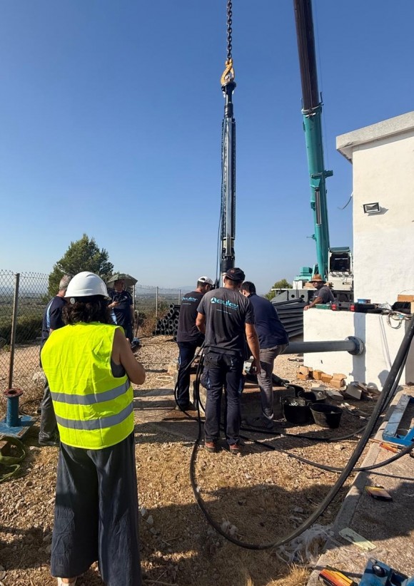 La Diputación actúa de emergencia en el pozo Barrisques para garantizar el abastecimiento de agua
