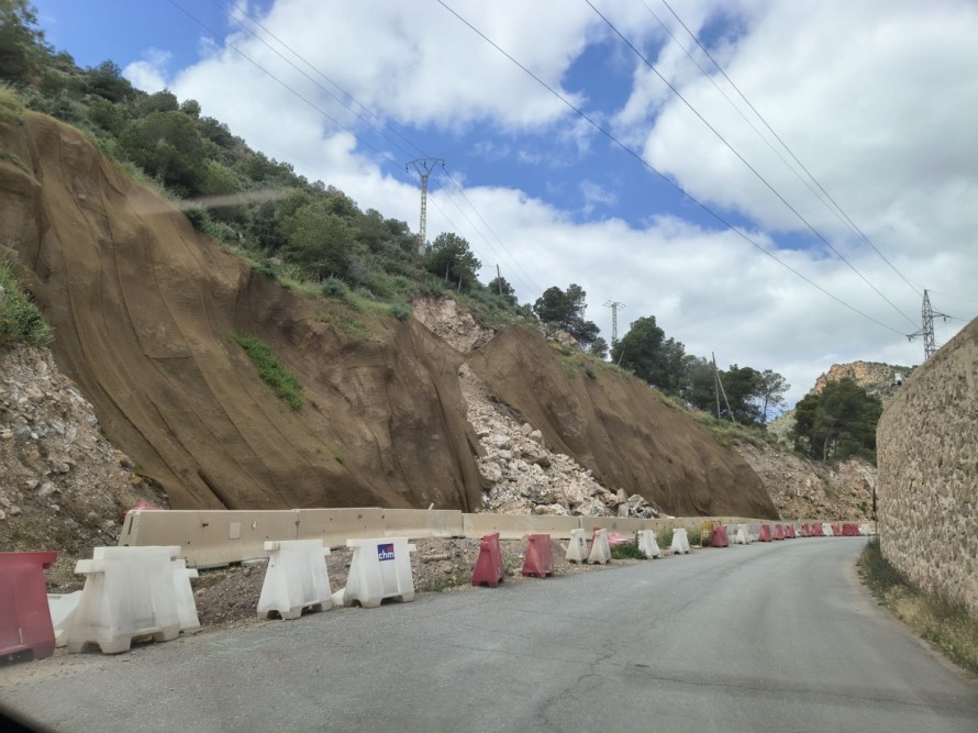CHM ejecutará por 2,15 millones el refuerzo de los taludes del vial de acceso a El Espalmador