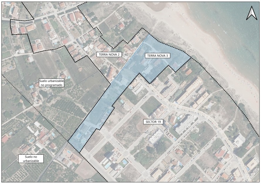 El PAI Terranova III sale del cajón: Oliva reactiva un proyecto clave para conectar su playa con Piles