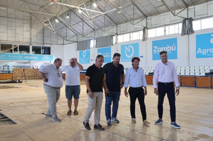 San Pedro renueva el pavimento del pabellón Príncipe de Asturias con una inversión de 140.000 euros